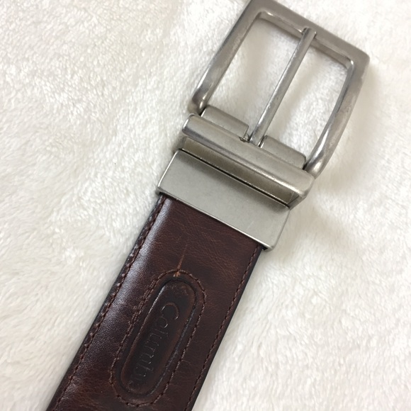Men’s Columbia Leather Brown Belt 38 - Picture 7 of 7